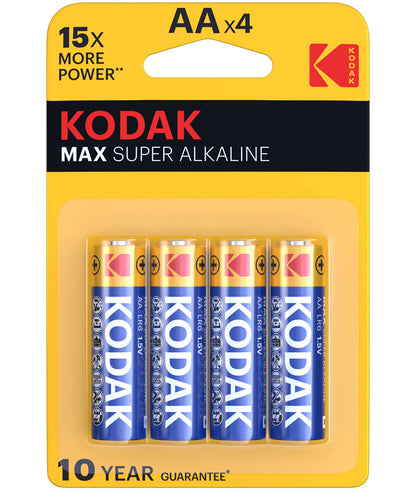 Kodak Max Alkaline elem, AA / LR6, 4 darabos készlet EKSTD30952867P4