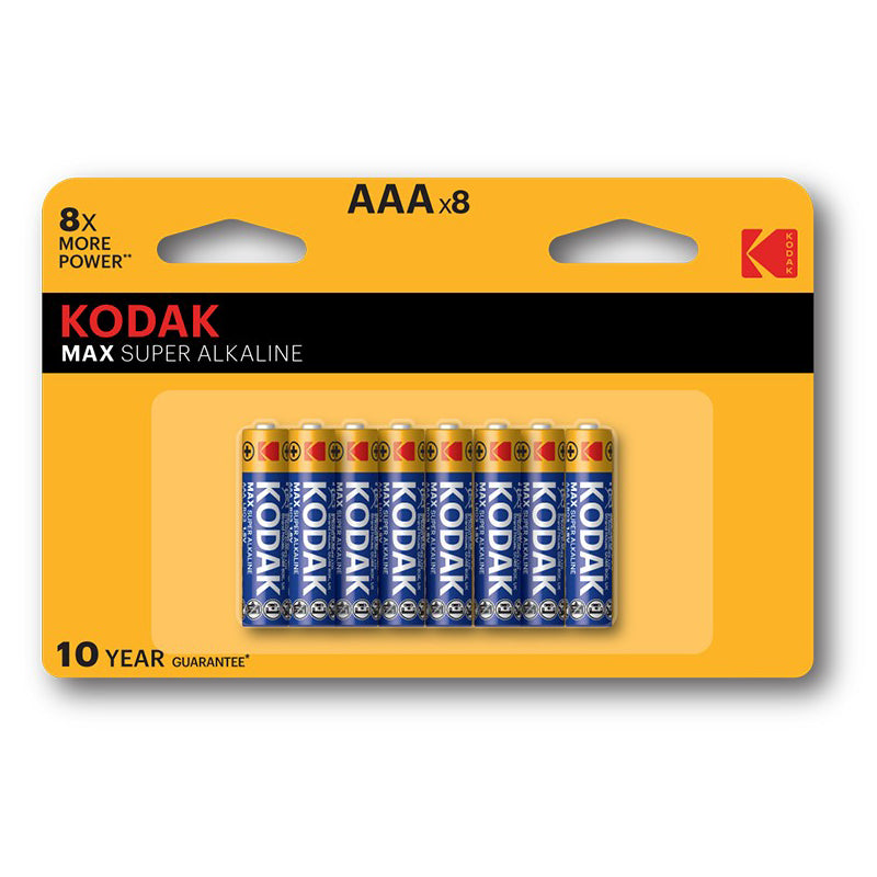 Kodak Max Alkaline elem, AAA / LR3, 8 darabos készlet EKSTD30419896P8