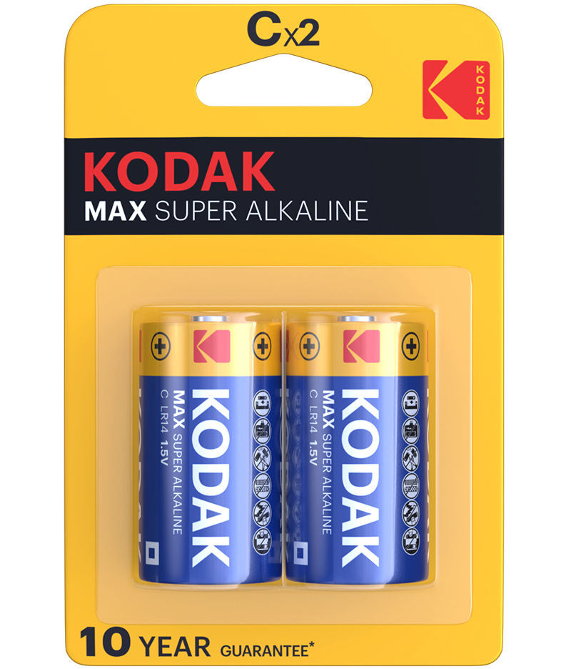 Kodak Max Alkaline elem, LR14 Készlet 2 darab