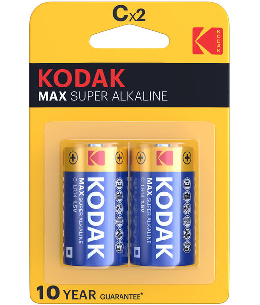 Kodak Max Alkaline elem, LR14 Készlet 2 darab