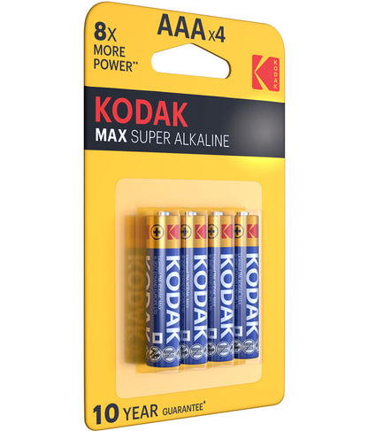 Kodak Max Alkaline elem, AAA / LR3, 4 darabos készlet EKSTD30952812P4