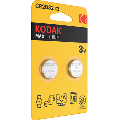 Kodak Max Lithium elem, CR2032, 2 darabos készlet