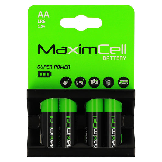 MaximCell Super Power elem, AA / LR6, 4 darabos készlet