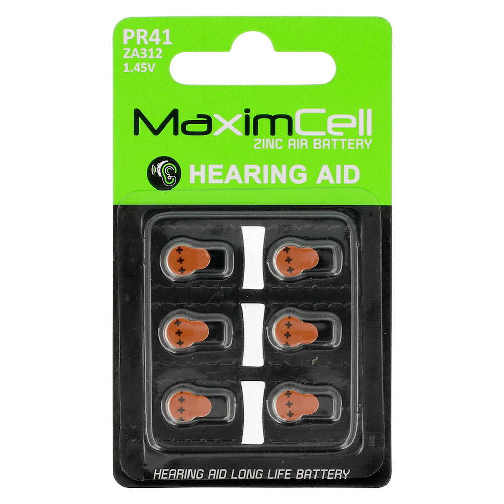 MaximCell Zinc Air elem, PR41 / ZA312, 6 darabos készlet