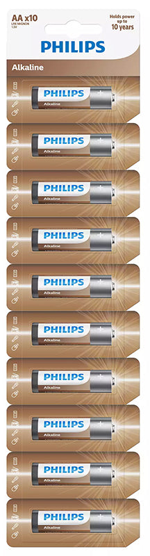 Philips elem, AA / LR6, 10 darabos készlet