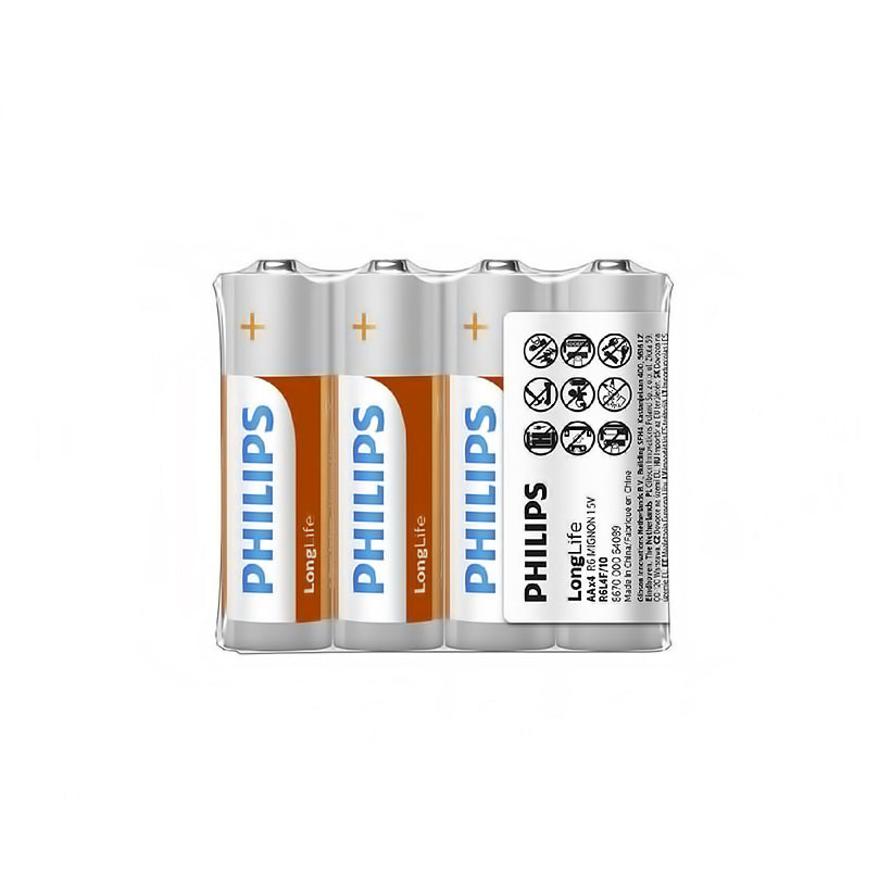 Philips Longlife elem, AA / LR6, 4 darabos készlet Phil-R6L4F/10