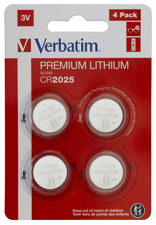 Verbatim Premium elem, CR2025, 4 darabos készlet 49532