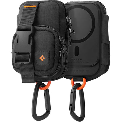 MagSafe Univerzális Telefon Táska, Spigen, Snap Zip, Fekete