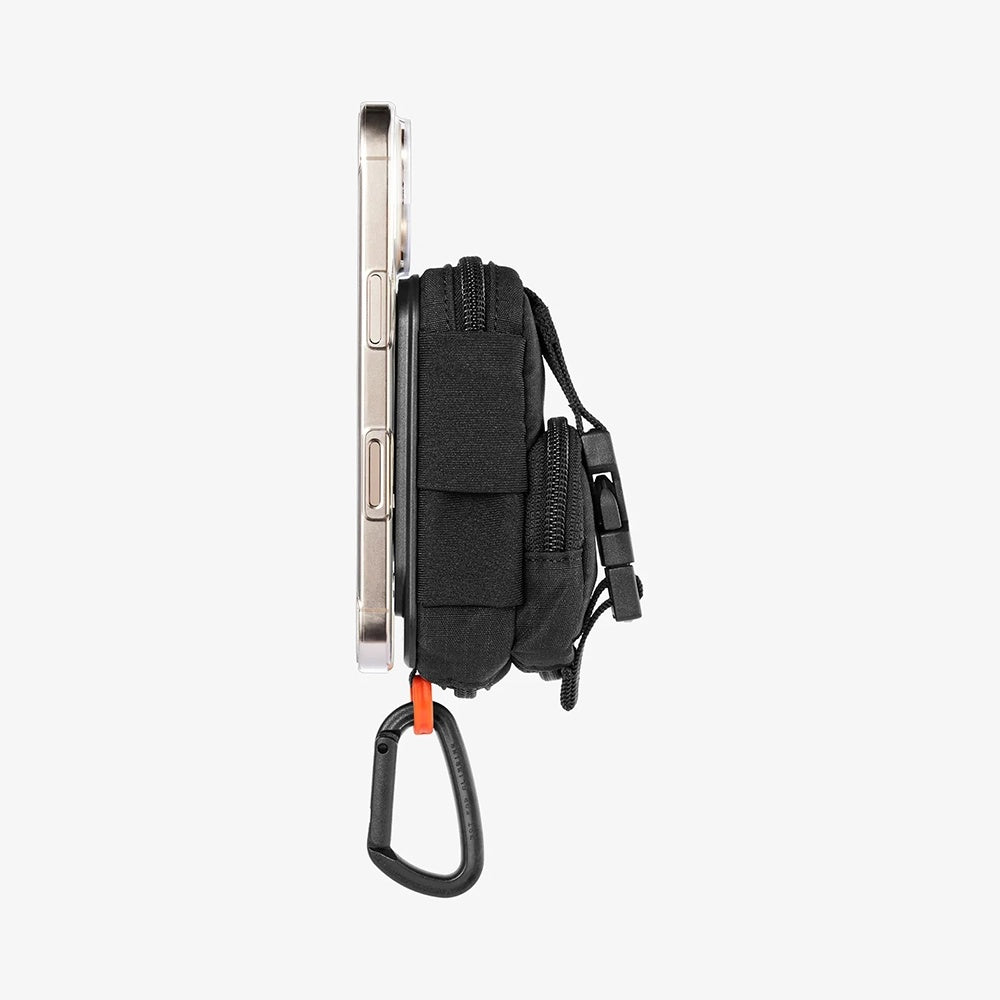 MagSafe Univerzális Telefon Táska, Spigen, Snap Zip, Fekete