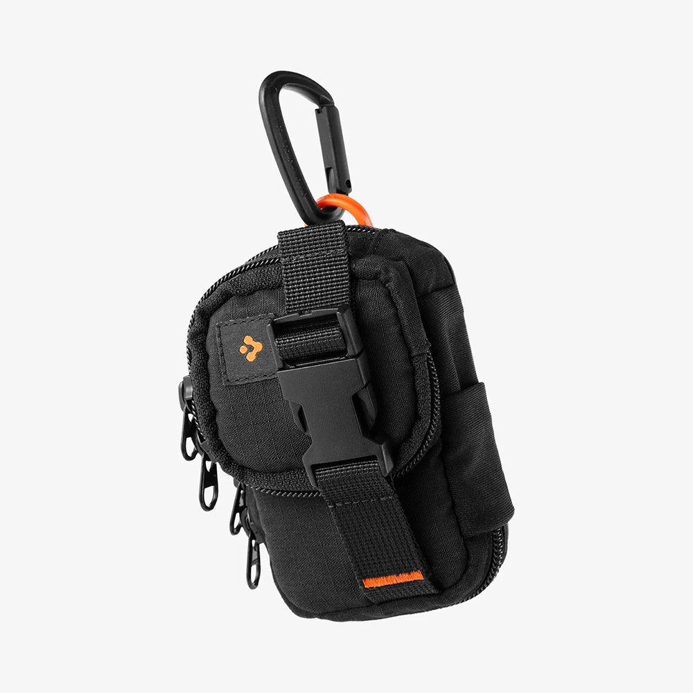 MagSafe Univerzális Telefon Táska, Spigen, Snap Zip, Fekete