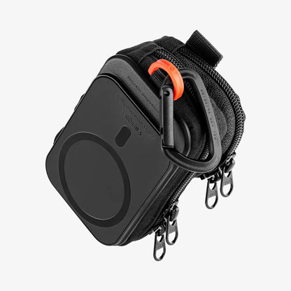 MagSafe Univerzális Telefon Táska, Spigen, Snap Zip, Fekete