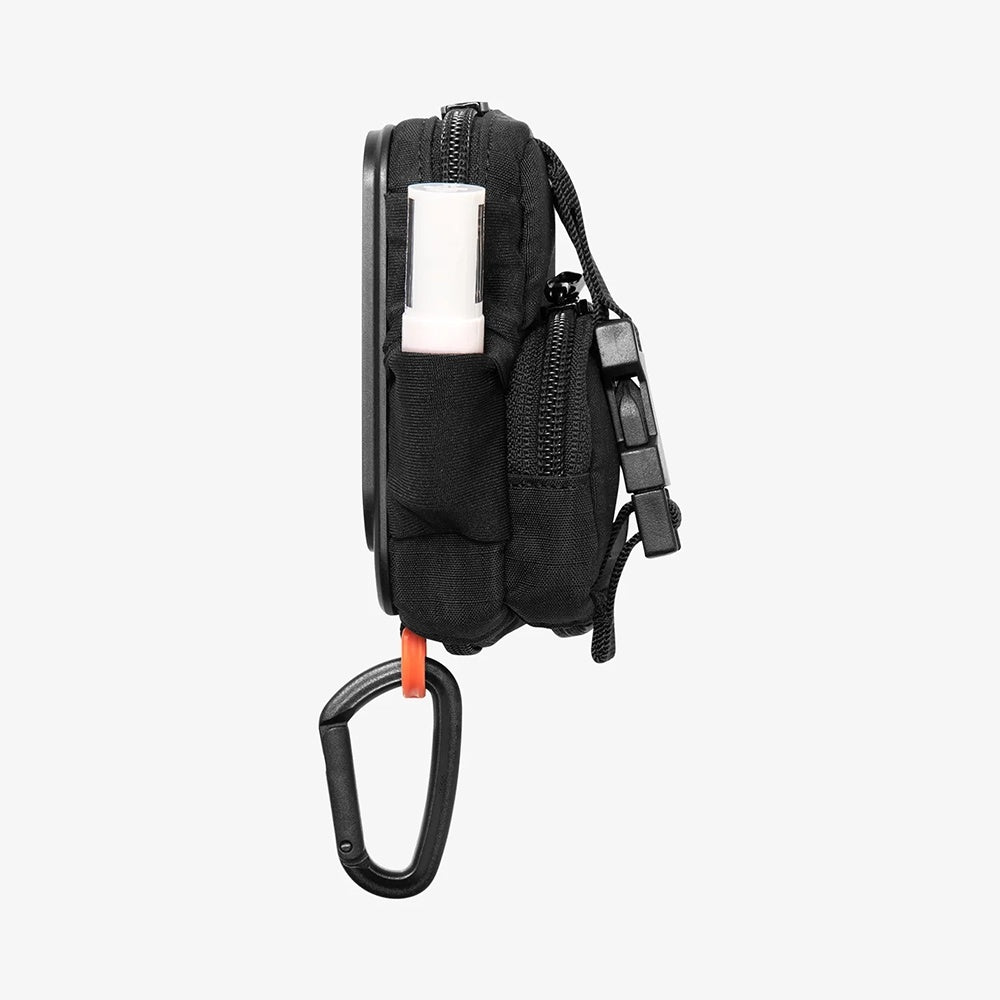 MagSafe Univerzális Telefon Táska, Spigen, Snap Zip, Fekete