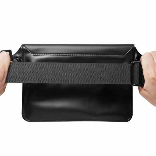 Waterproof Spigen Aqua Shield táska, Univerzális, Fekete AMP04532