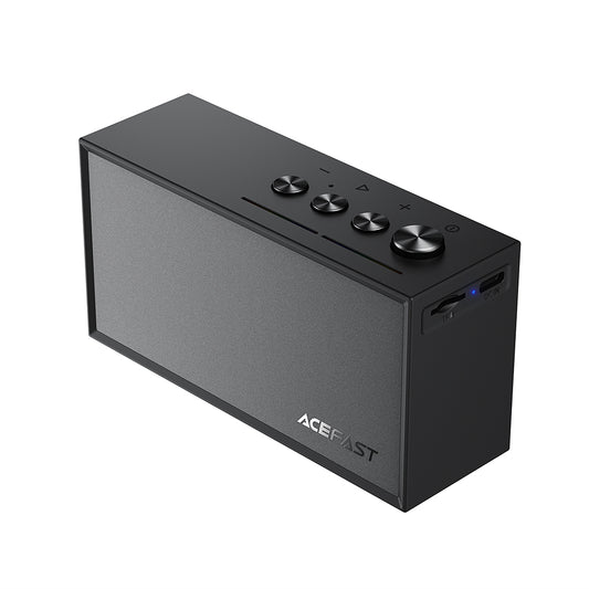 Bluetooth hangszóró Acefast K9 Go, 7W, TWS, RGB, vízálló, fekete