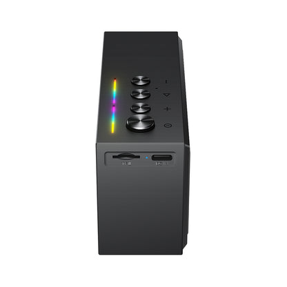 Bluetooth hangszóró Acefast K9 Go, 7W, TWS, RGB, vízálló, fekete