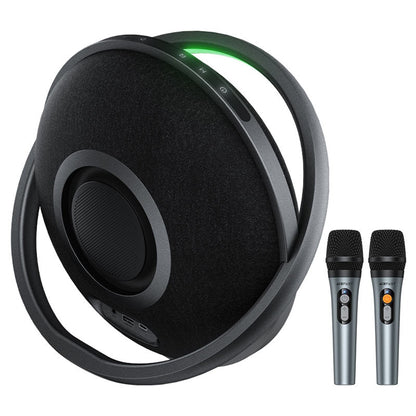 Acefast Karaoke K5 Max Bluetooth hangszóró, 350W, TWS, RGB, vízálló, fekete