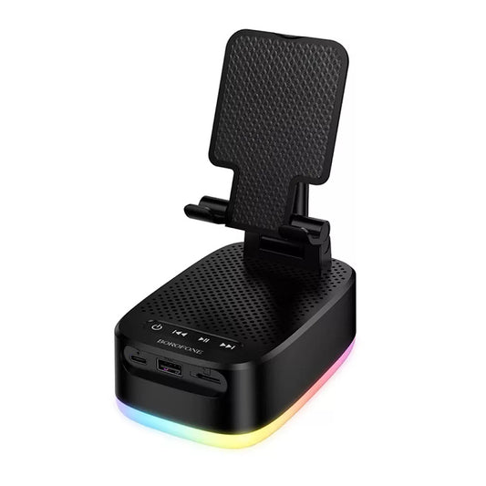 Borofone BR200 Marea 2in1 Bluetooth hangszóró, 5W, TWS, RGB, Fekete