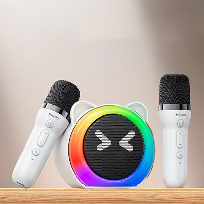 Bluetooth hangszóró Yesido YSW36 Kids, 5W, Karaoke, Fehér