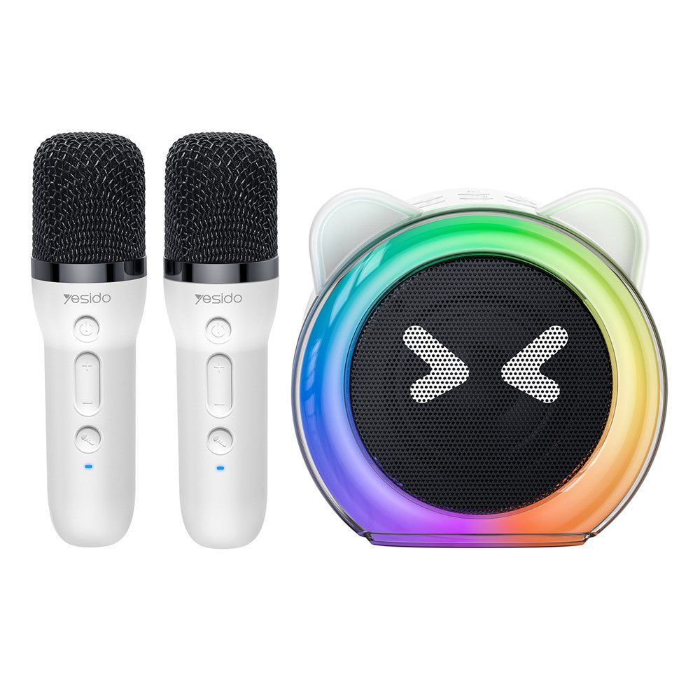 Bluetooth hangszóró Yesido YSW36 Kids, 5W, Karaoke, Fehér