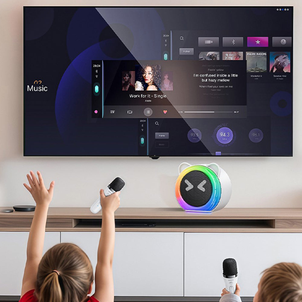 Bluetooth hangszóró Yesido YSW36 Kids, 5W, Karaoke, Fehér