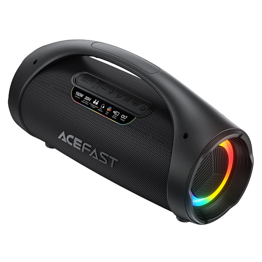 Acefast K11 Pro Bluetooth hordozható hangszóró, 102W, RGB, TWS, vízálló, fekete