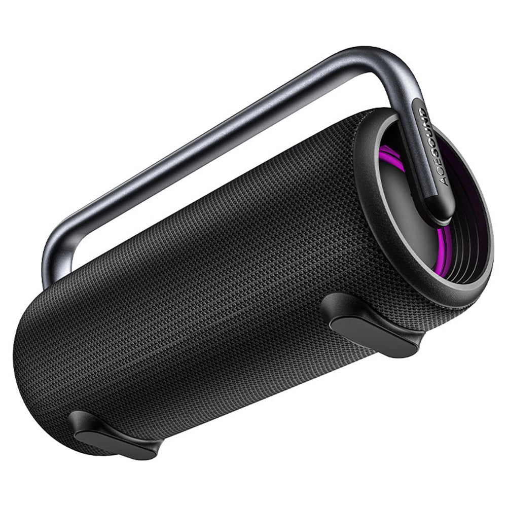 Hordozható Bluetooth Hangszóró Acefast K2 Pro, 2 x 50W - 2 x 10W, RGB, Vízálló, Fekete