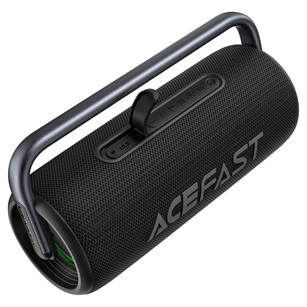 Hordozható Bluetooth Hangszóró Acefast K2 Pro, 2 x 50W - 2 x 10W, RGB, Vízálló, Fekete