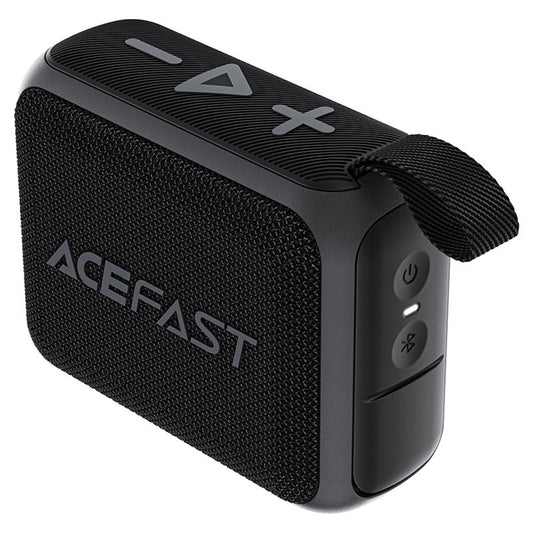 Hordozható Bluetooth Hangszóró Acefast K4 Go, 5W, Vízálló, Fekete