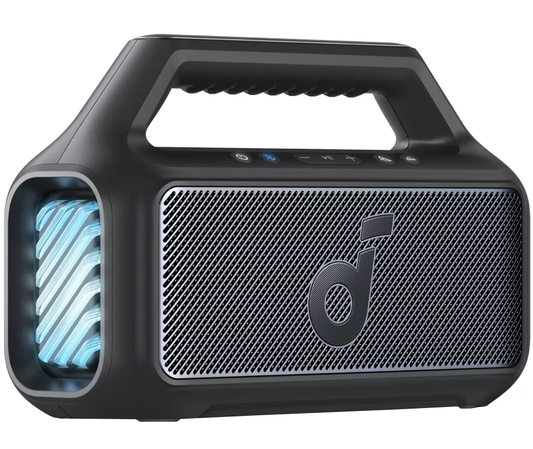 Anker SoundCore Boom 2 Új Változat Bluetooth Hordozható Hangszóró, 80W, TWS, RGB, Vízálló, Fekete A3138012
