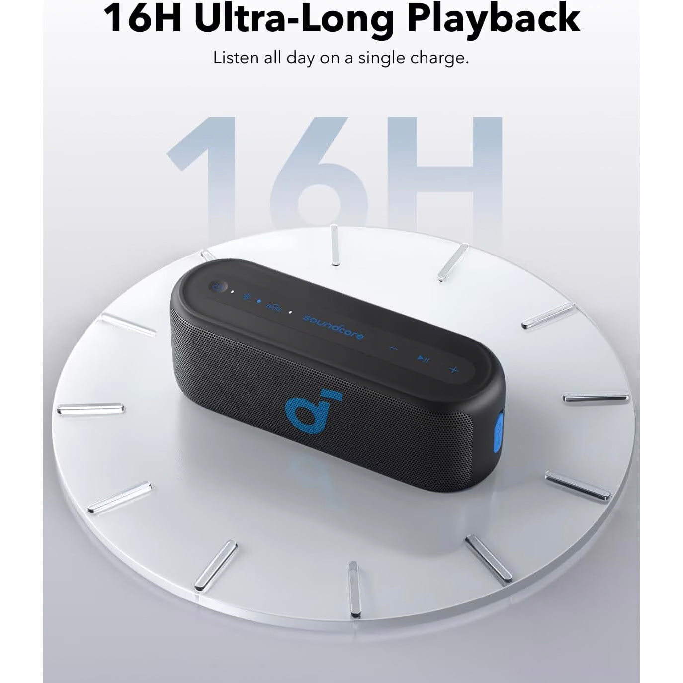 Anker SoundCore Select 2S Bluetooth hangszóró, 20W, Vízálló, Fekete A3171011