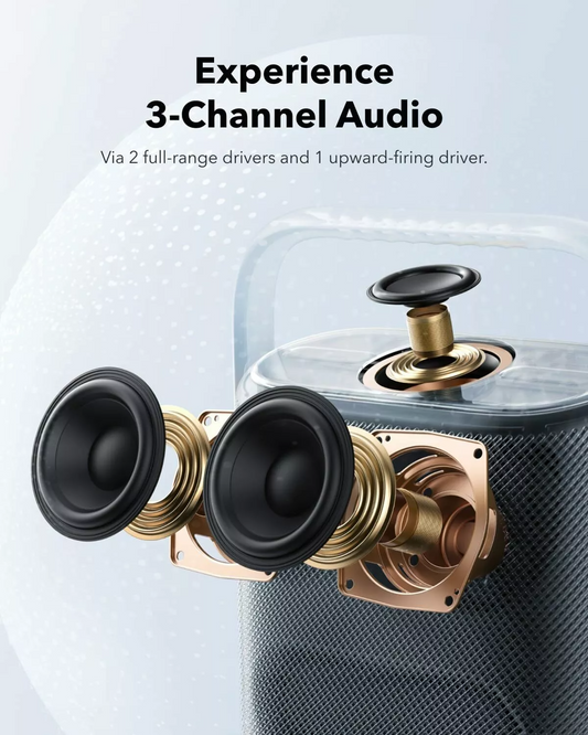 Anker SoundCore Motion X500 Bluetooth hordozható hangszóró, 40W, vízálló, fekete, újrazárva A3131011