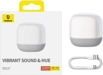 Bluetooth hangszóró Baseus AeQur V2, Fehér A20050500211-00