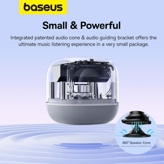 Baseus AeQur V2 Bluetooth hangszóró, Fehér