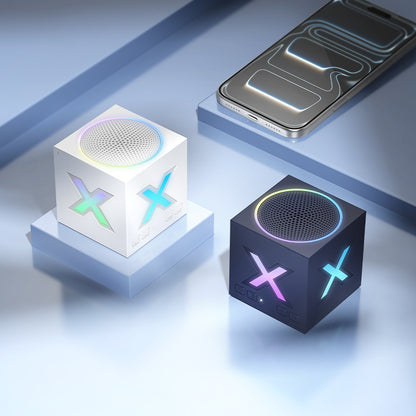 Borofone BR101 Rubik Bluetooth hordozható hangszóró, 5W, TWS, RGB, Kék