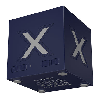 Borofone BR101 Rubik Bluetooth hordozható hangszóró, 5W, TWS, RGB, Kék