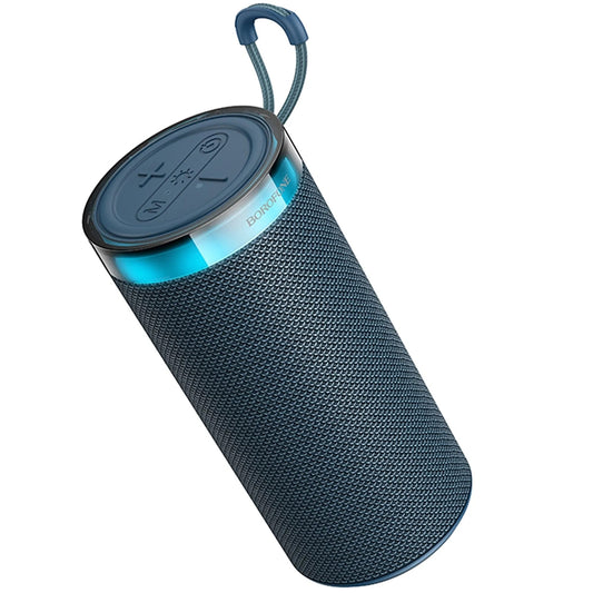 Borofone BR105 Loud hordozható Bluetooth hangszóró, 10W, TWS, RGB, tengerészkék