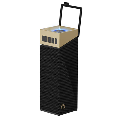 Bugani Brief TT hordozható Bluetooth hangszóró, 60W, RGB, vízálló, fekete-arany
