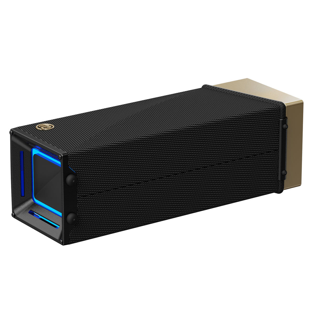 Bugani Brief TT hordozható Bluetooth hangszóró, 60W, RGB, vízálló, fekete-arany