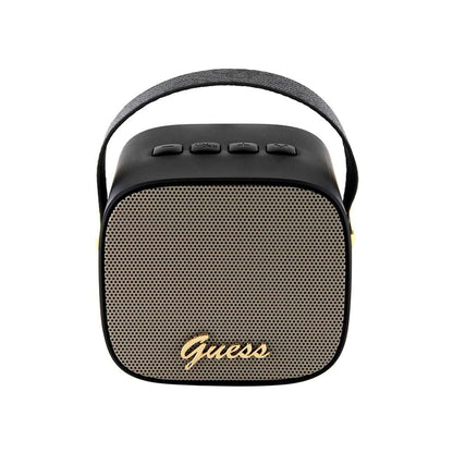 Guess 4G Script Logo hordozható Bluetooth hangszóró, 5W, fekete
