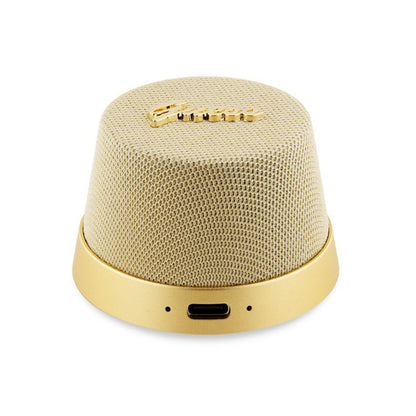 Hordozható Bluetooth Hangszóró Guess Mágneses Állványos Fém Kivitel, 3W, Arany