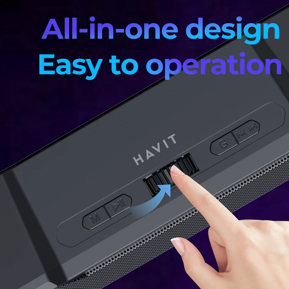 Bluetooth hangszóró HAVIT SK772BT, 10W, Fekete