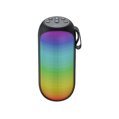 HAVIT SK808BT hordozható Bluetooth hangszóró, 8W, RGB, vízálló, fekete