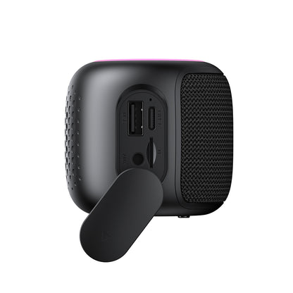 HAVIT SK809BT hordozható Bluetooth hangszóró, 7W, RGB, vízálló, fekete