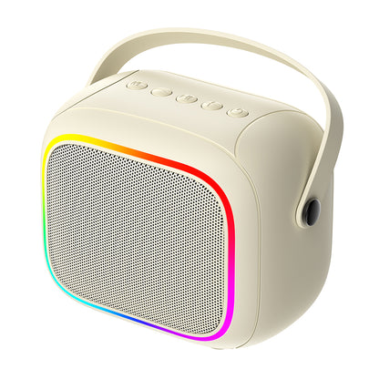 HAVIT SK818BT Portable Bluetooth Speaker Karaoke, 5W, RGB, Waterproof, Beige