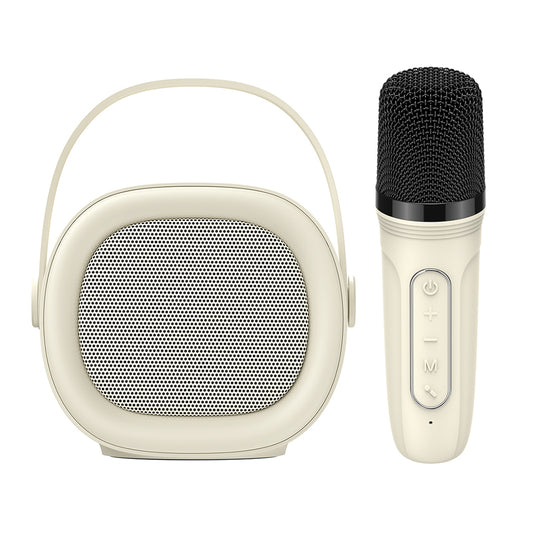 Bluetooth Hordozható Hangszóró HAVIT SK819BT Karaoke, 5W, Bézs