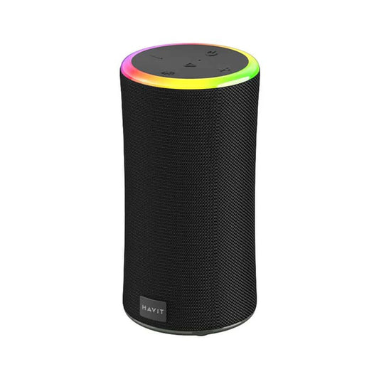 Bluetooth Hordozható Hangszóró HAVIT SK833BT, 2 x 10W, RGB, Vízálló, Fekete
