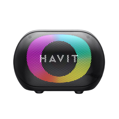 Hordozható Bluetooth Hangszóró HAVIT SK885BT, 8W, RGB, Vízálló, Fekete