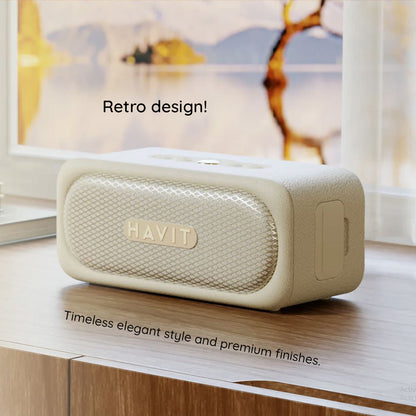 Bluetooth hangszóró HAVIT SK905BT, 20W, Vízálló, Bézs