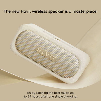 Bluetooth hangszóró HAVIT SK905BT, 20W, Vízálló, Bézs