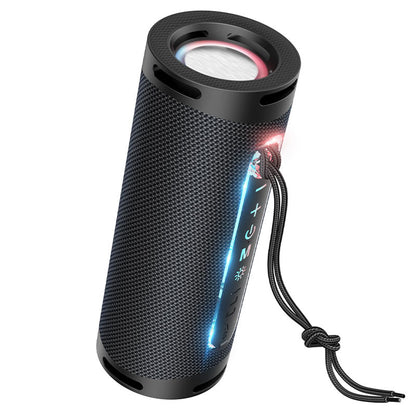 Hordozható Bluetooth Hangszóró HOCO HC9 Dazzling Pulse Sports, 10W, TWS, RGB, Fekete